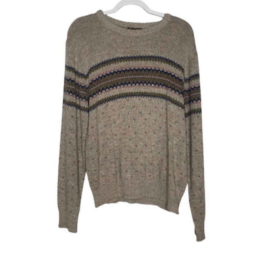 Vintage Sears Sportswear Crewneck Tan Grandpacore Sweater